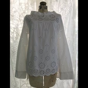 J.Crew Embroidered *Flowers & Bees*Top! 2. NWT